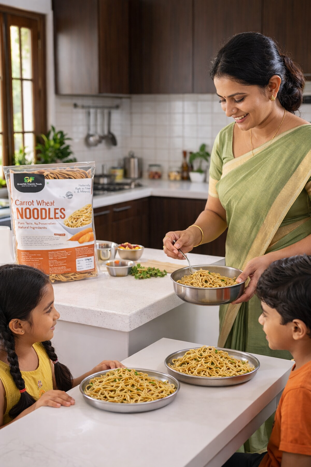 Carrot Wheat Noodles 220 gm