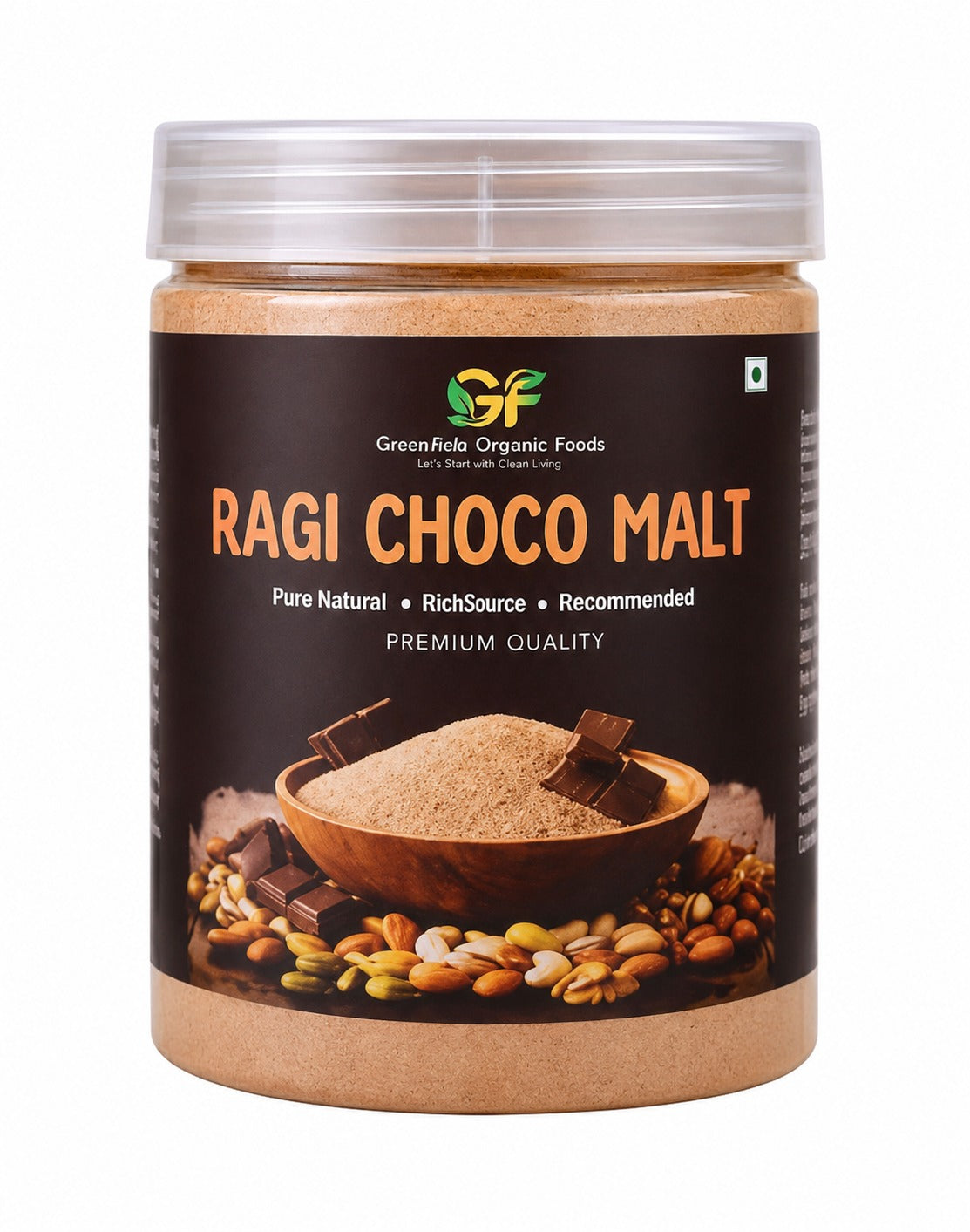 Sprouted Ragi Choco Malt - Organic Finger Millet Health Drink