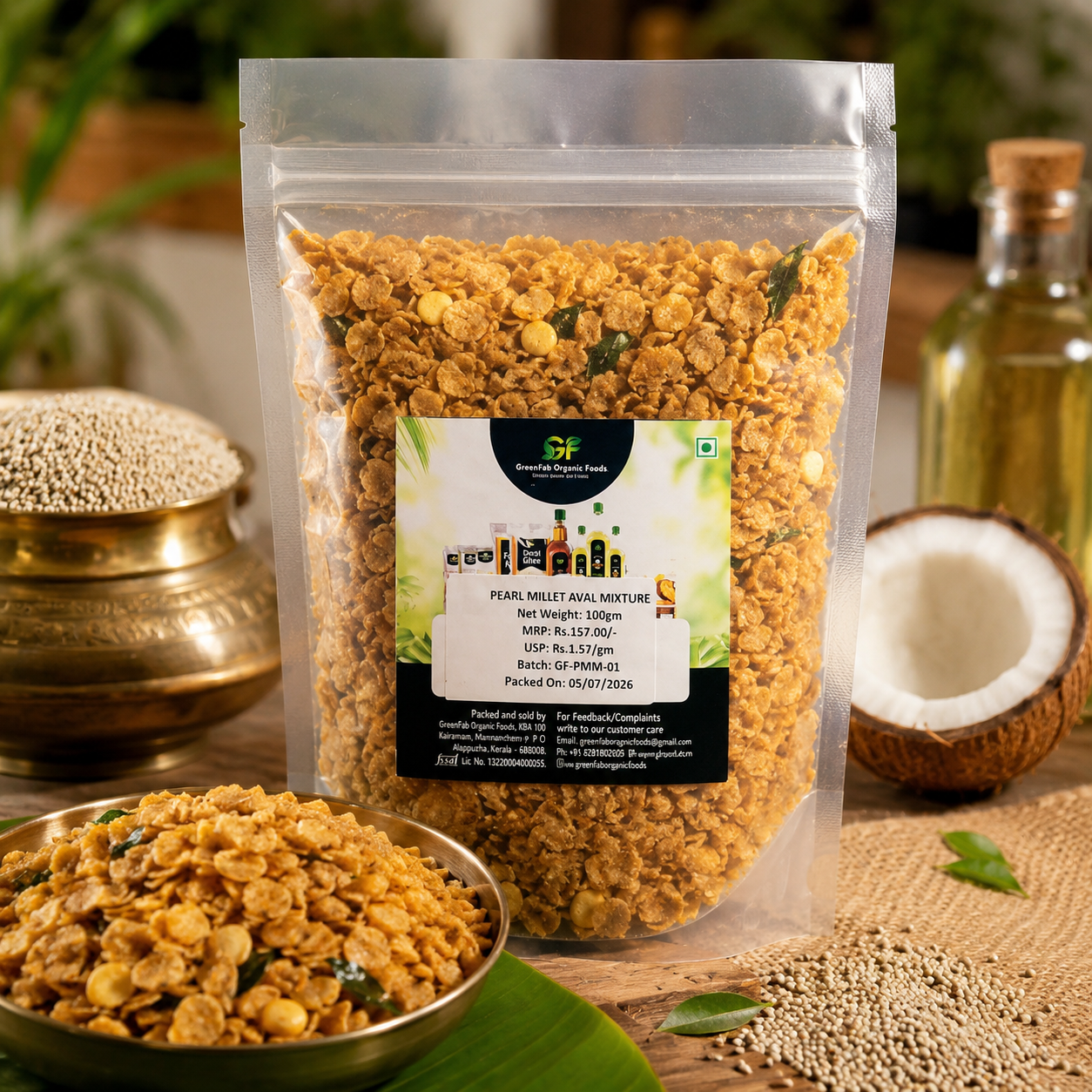 GreenFab Pearl Millet Aval Mixture