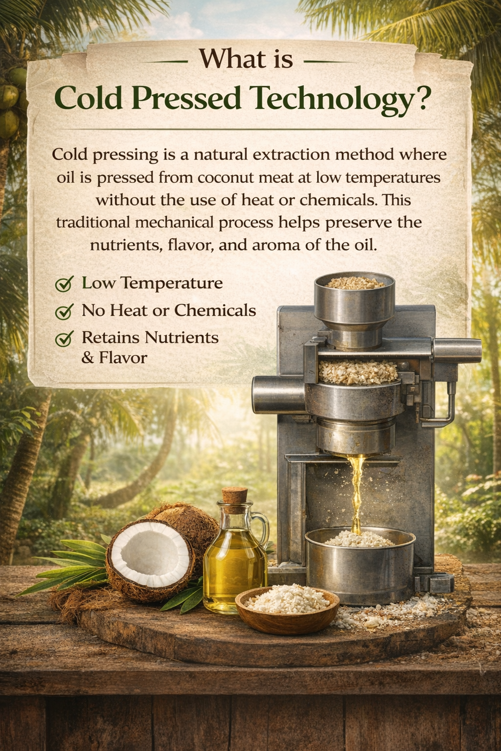 Cold Pressed Coconut Oil