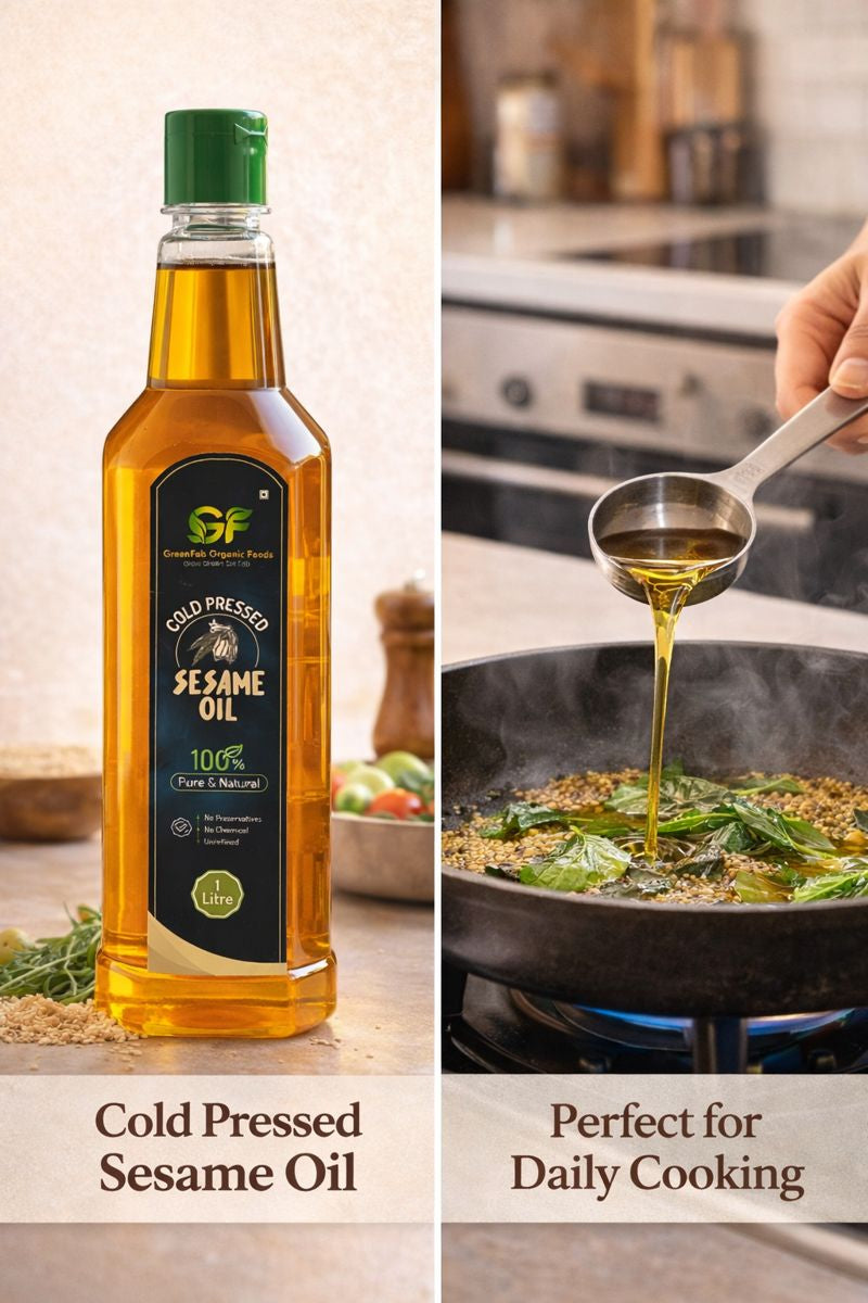 Cold Pressed Sesame Oil - 100% Pure Gingelly Oil