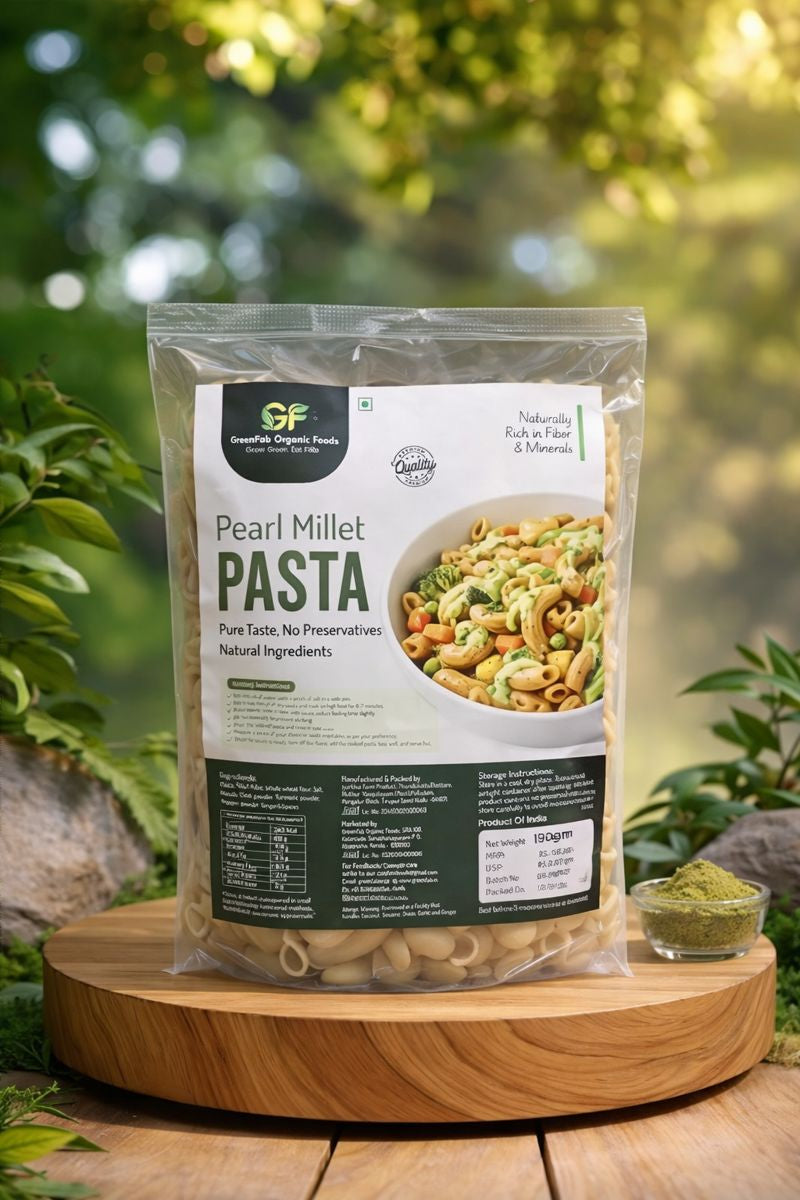 Bajra Pasta (Pearl Millet) 190gm - High Fiber & Protein
