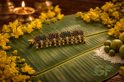 Traditional Lotus Design Hair Clip