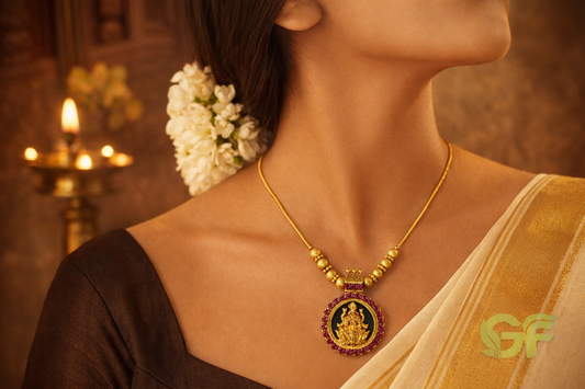 Traditional Temple Pendant Necklace