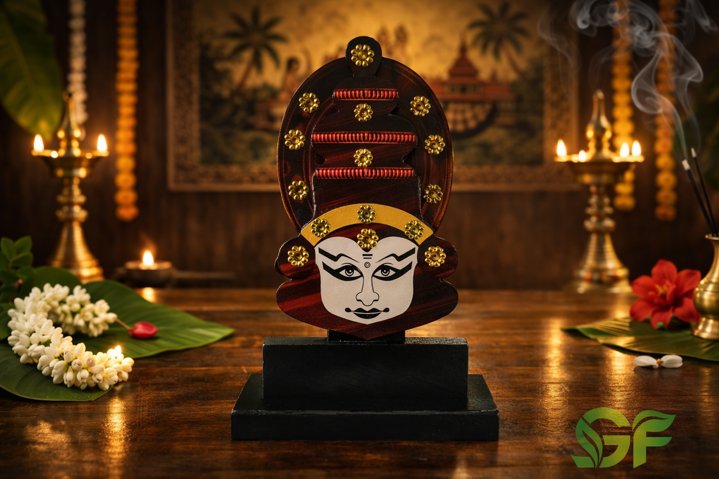Traditional Kerala Theyyam Art Decorative Showpiece