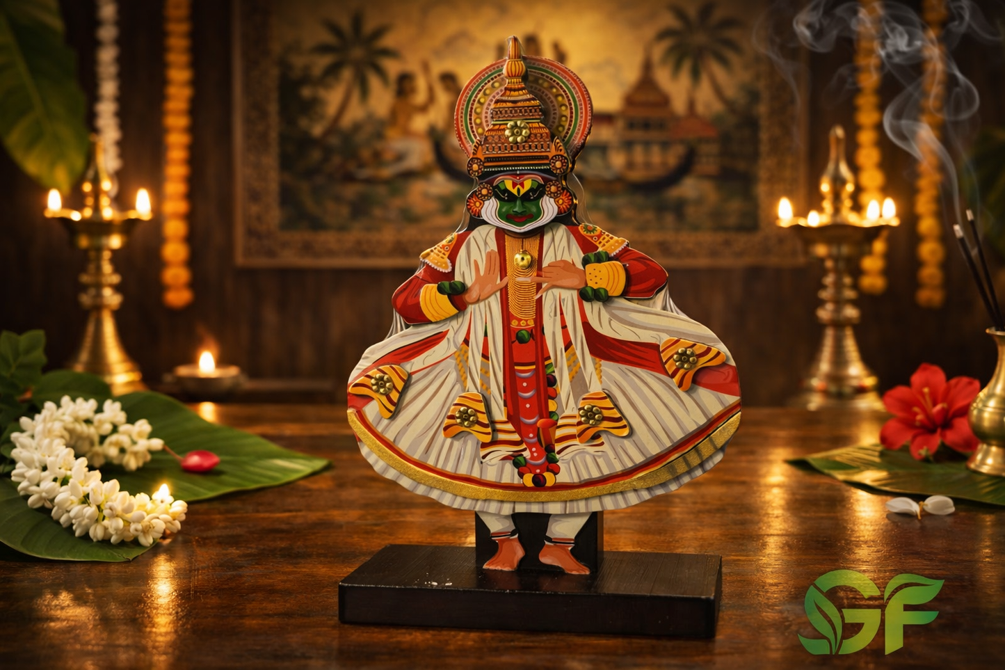 Traditional Kathakali Dancer Decorative Showpiece