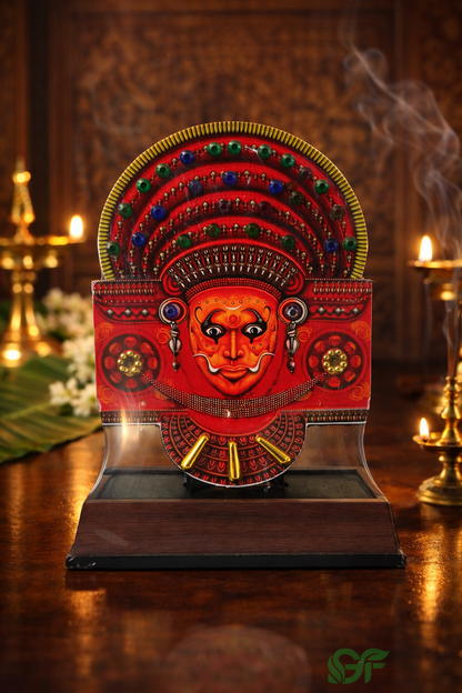 Traditional Theyyam Face Decorative Showpiece