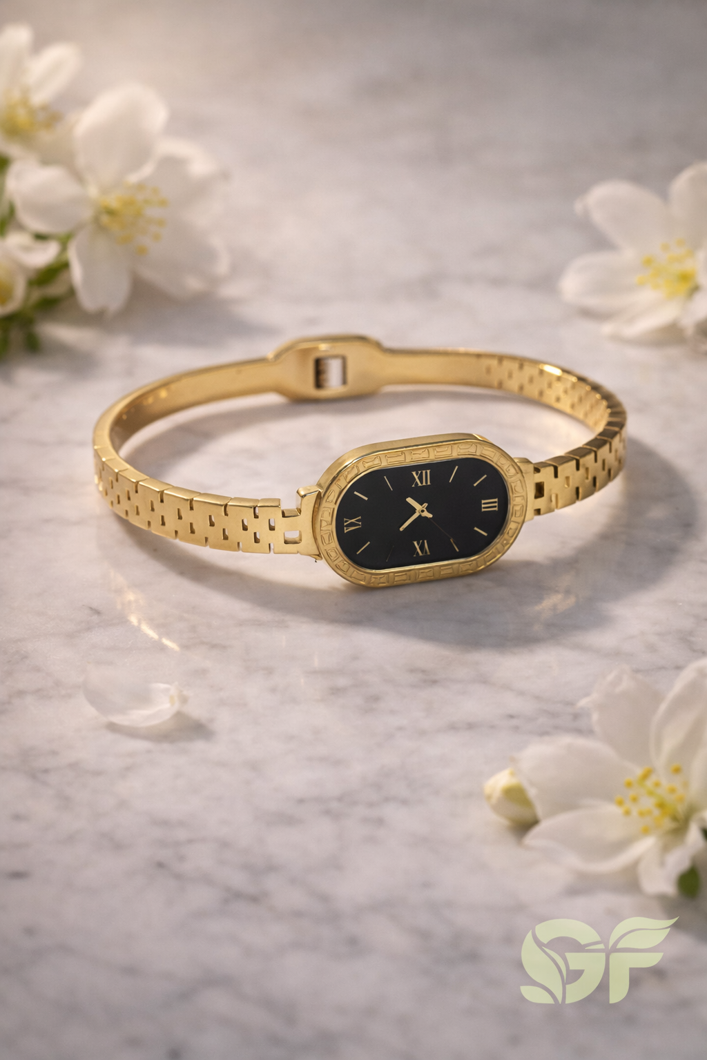 Elegant Gold Watch Bracelet