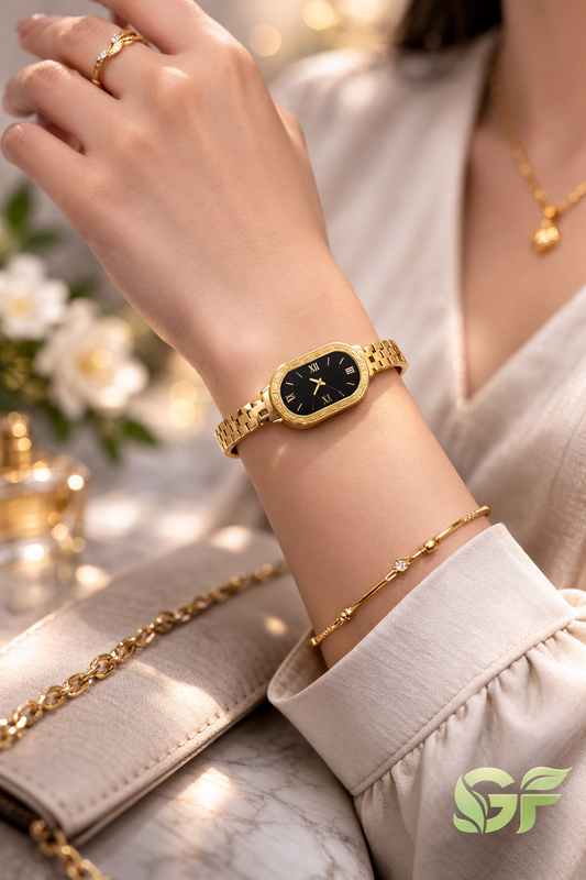 Elegant Gold Watch Bracelet