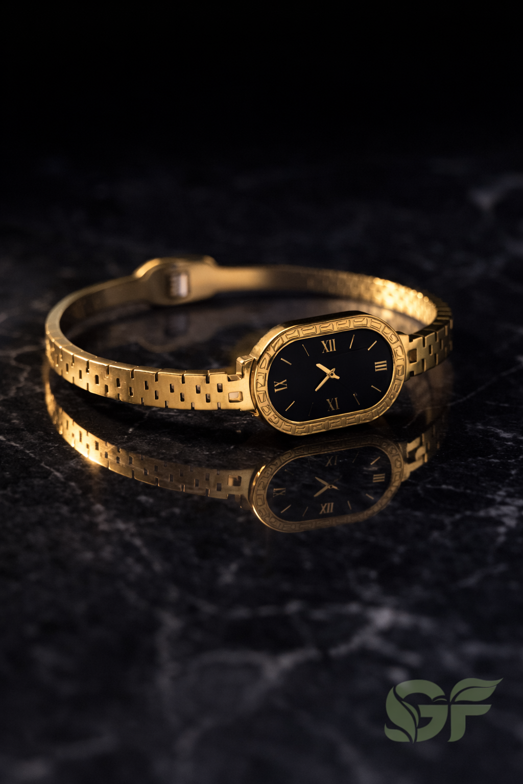 Elegant Gold Watch Bracelet