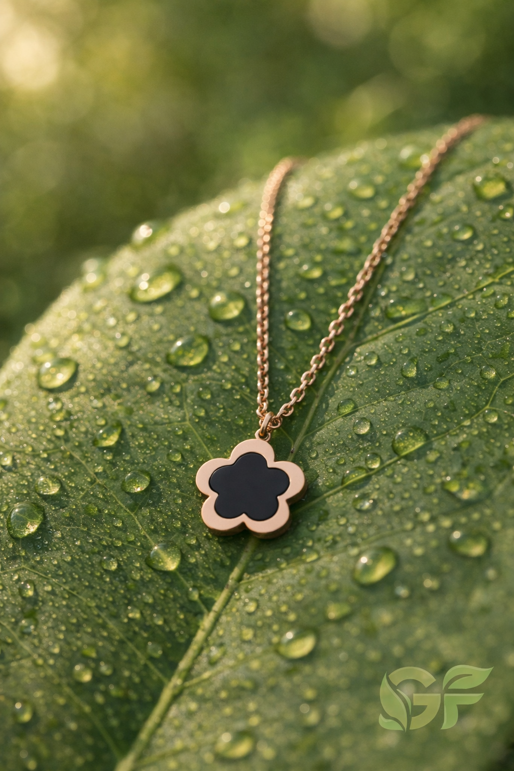 Double-Sided Flover Pendant Necklace
