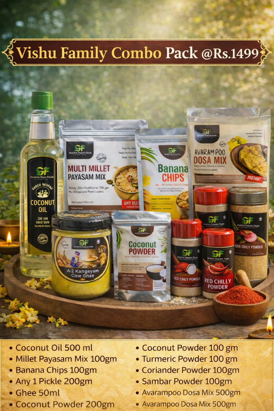 Vishu Family Combo Pack – Complete Organic Kitchen Essentials @Rs.1499