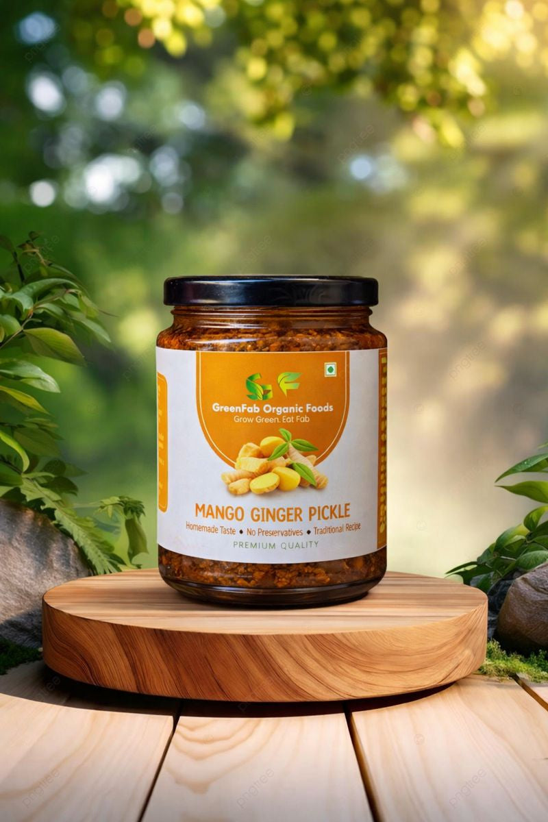 Mango Ginger Pickle (Manga Inji) 200 gm - Traditional Kerala Pickle