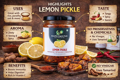 Lemon Pickle 200gm - Traditional Homemade No Vinegar Pickle
