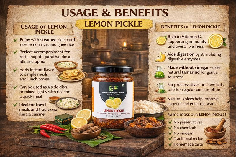 Lemon Pickle 200gm - Traditional Homemade No Vinegar Pickle