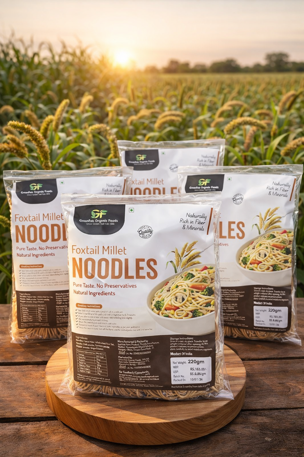 Foxtail Millet Noodles 190gm - Healthy High Fiber Noodles