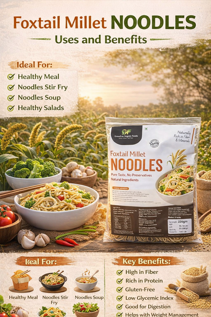 Foxtail Millet Noodles 190gm - Healthy High Fiber Noodles