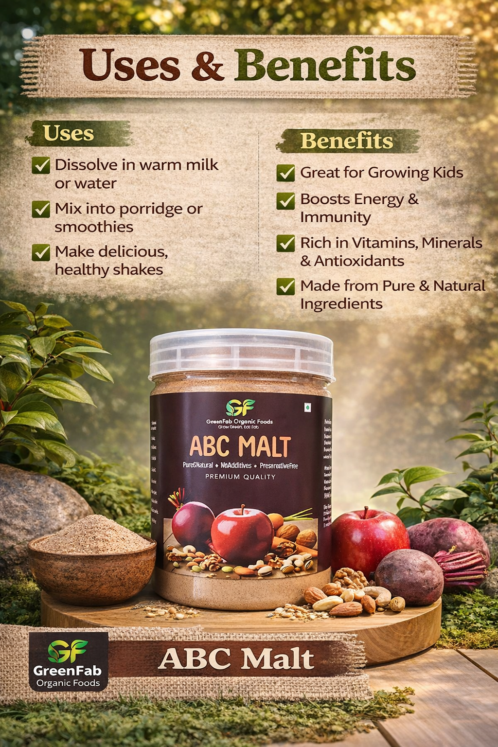 ABC Malt - Apple Beetroot Carrot Health Drink