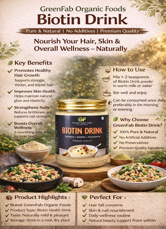 Biotin Drink for Hair Growth & Skin - 100% Natural