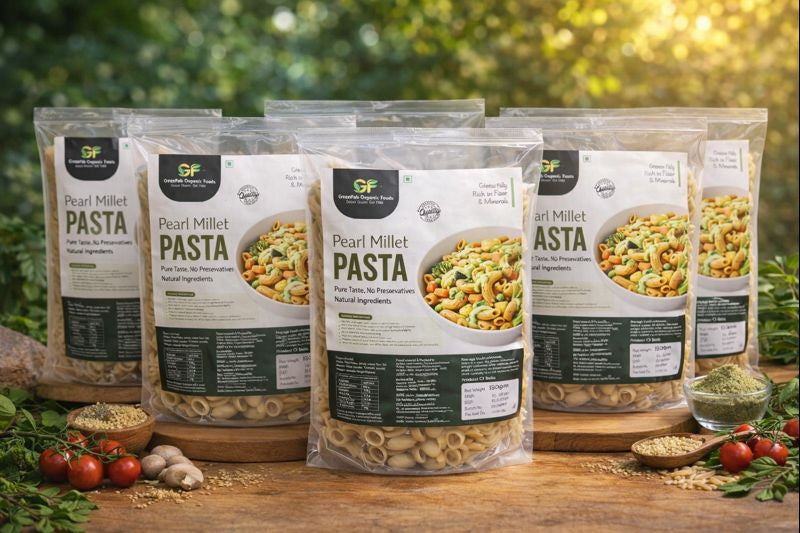 Bajra Pasta (Pearl Millet) 190gm - High Fiber & Protein