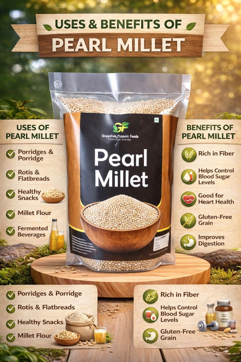 Bajra (Pearl Millet) - High Fiber & Protein 500g