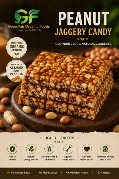 Peanut Jaggery Candy 100g - Healthy Snack