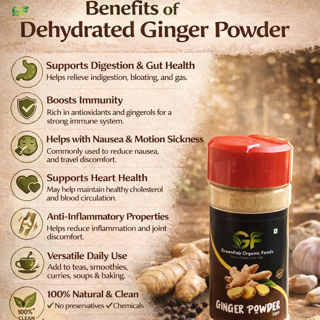 Ginger Powder 50gm - 100% Pure Dried Ginger Spice