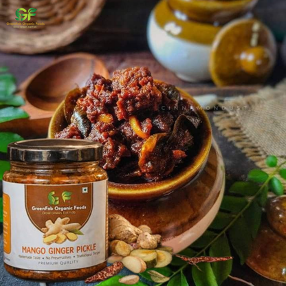 Mango Ginger Pickle (Manga Inji) 200 gm - Traditional Kerala Pickle