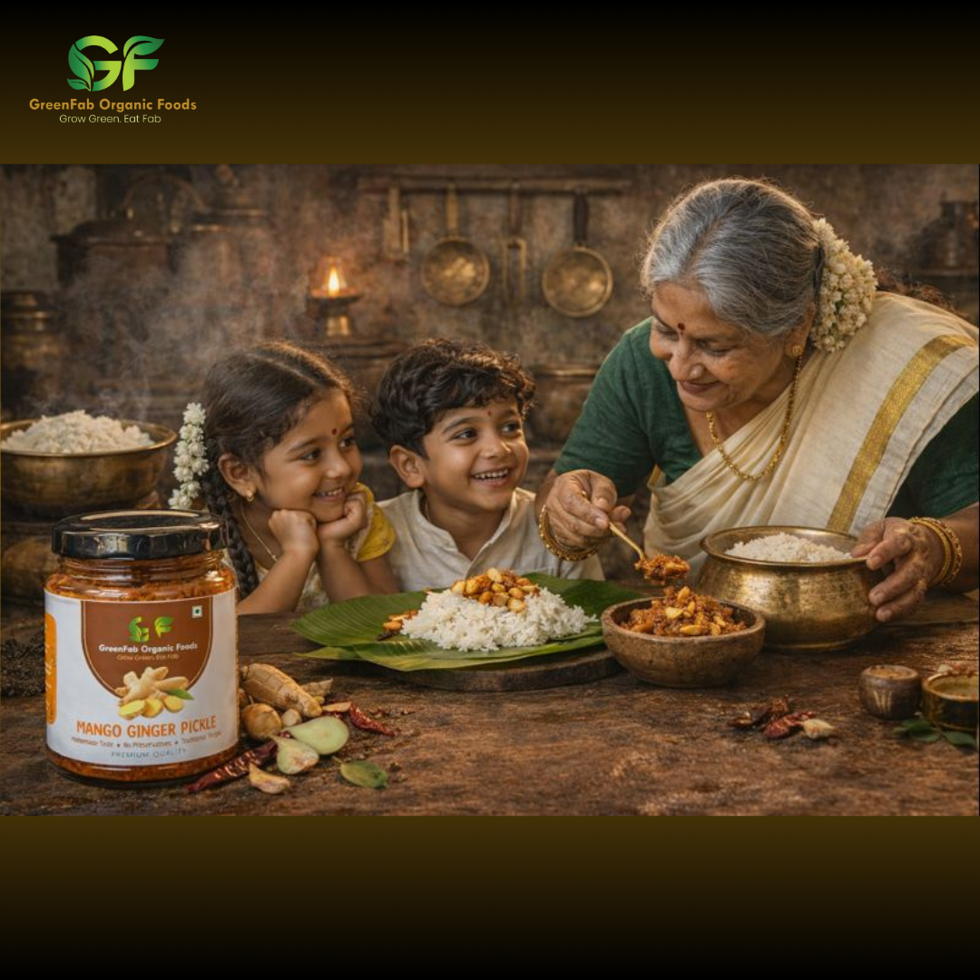 Mango Ginger Pickle (Manga Inji) 200 gm - Traditional Kerala Pickle