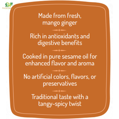Mango Ginger Pickle (Manga Inji) 200 gm - Traditional Kerala Pickle
