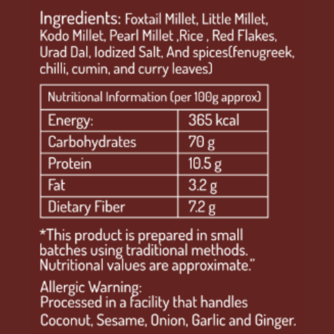 Multi Millet Dosa Mix - Instant Healthy Breakfast Mix