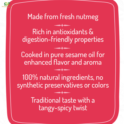 Nutmeg Pickle 200gm - Rare Traditional Aromatic Indian Pickle
