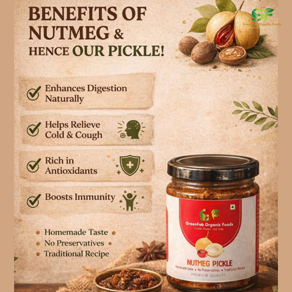 Nutmeg Pickle 200gm - Rare Traditional Aromatic Indian Pickle