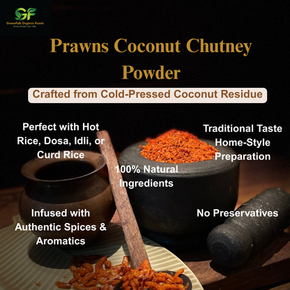 Prawns Chutney Powder 250gm - Traditional South Indian Seafood Chutney