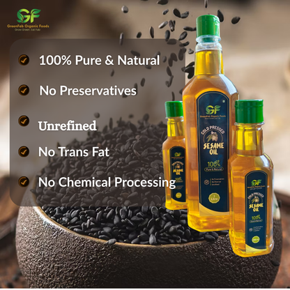 Cold Pressed Sesame Oil - 100% Pure Gingelly Oil