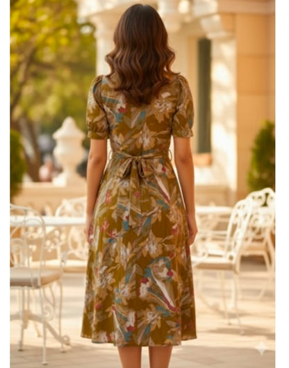 Women's Floral Midi Dress