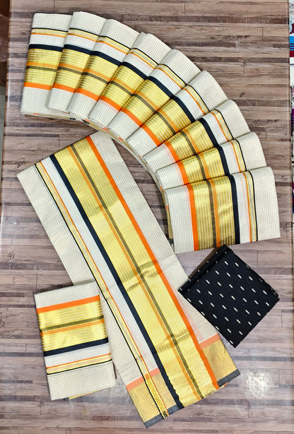 Premium Kerala Kasavu Set Mundu