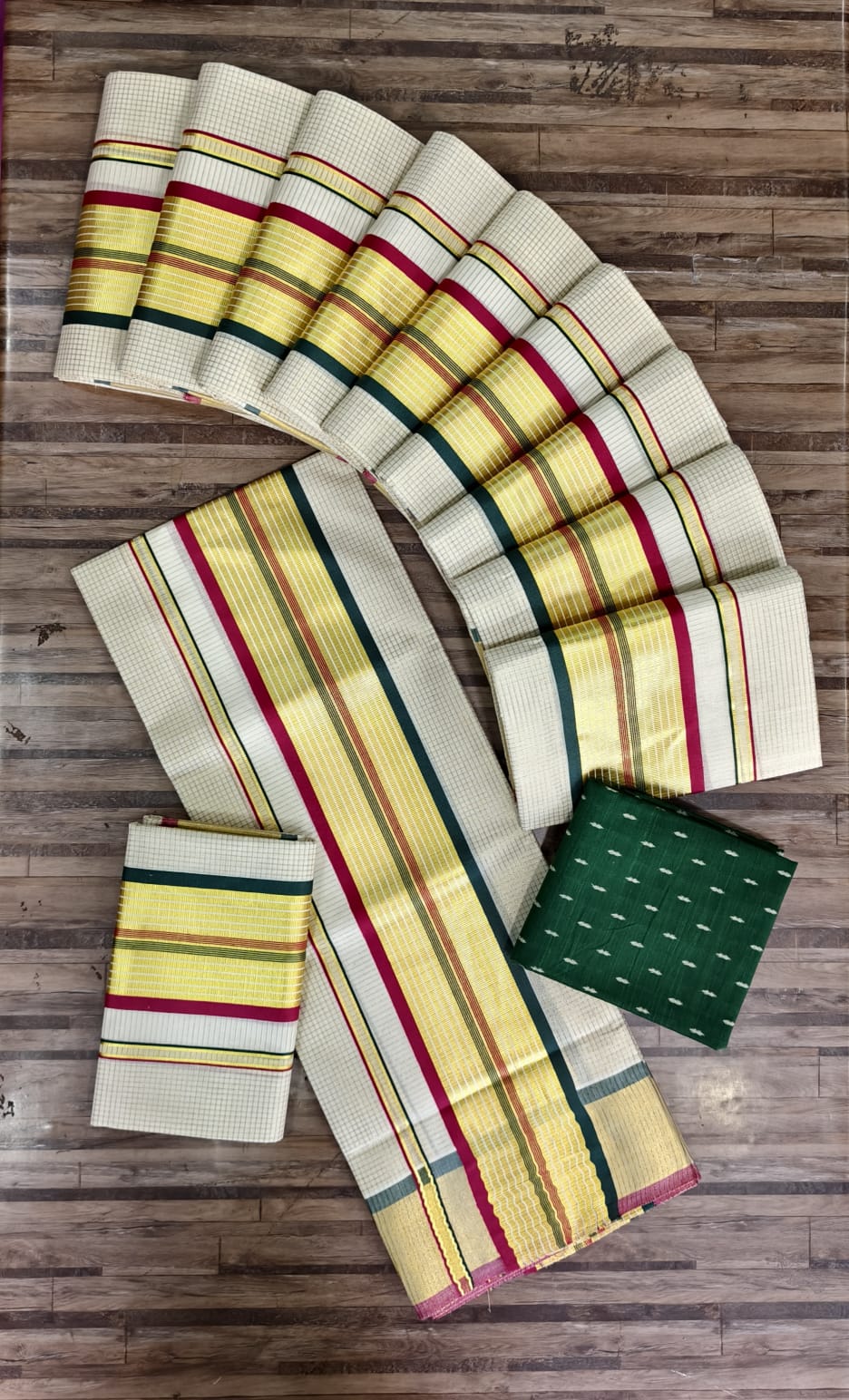Premium Kerala Kasavu Set Mundu