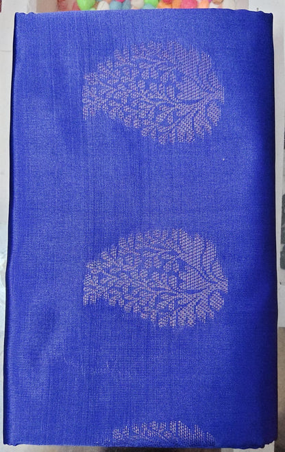 Soft Silk Saree with Elegant Zari Motifs & Traditional Border