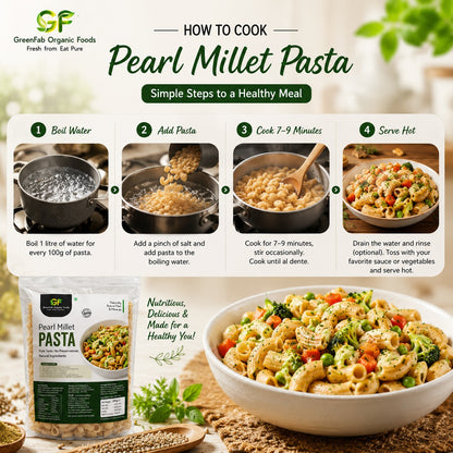 Bajra Pasta (Pearl Millet) 190gm - High Fiber & Protein