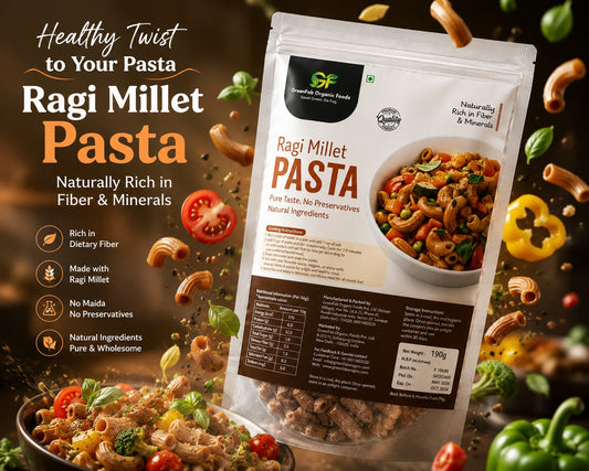 Ragi Pasta 190gm - High Calcium & Fiber Millet Pasta