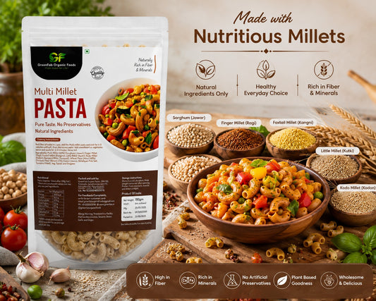 Multi Millet Pasta 190gm - Healthy Alternative to Maida Pasta