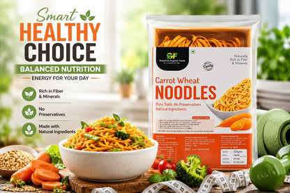 Carrot Wheat Noodles 220gm - Healthy Vegetable Noodles