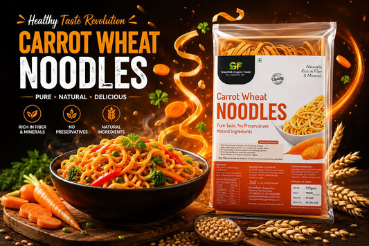 Carrot Wheat Noodles 220gm - Healthy Vegetable Noodles
