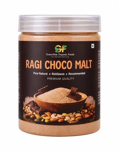 Sprouted Ragi Choco Malt - Organic Finger Millet Health Drink