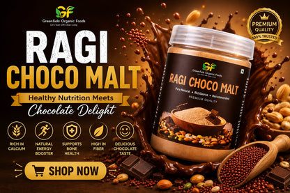 Sprouted Ragi Choco Malt - Organic Finger Millet Health Drink
