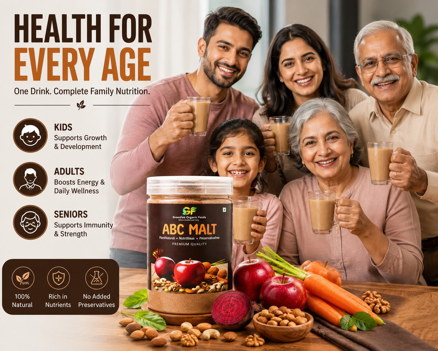 ABC Malt - Apple Beetroot Carrot Health Drink