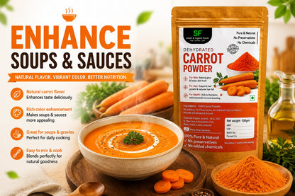 Carrot Powder 100gm - Natural Skin & Hair Care Superfood