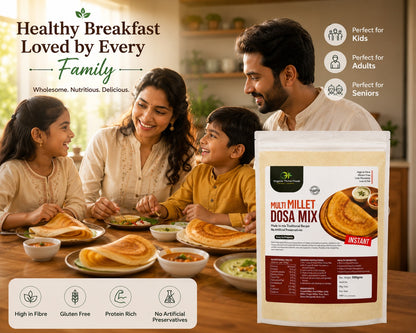 Multi Millet Dosa Mix - Instant Healthy Breakfast Mix