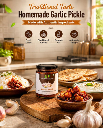 Garlic Pickle 200 gm - Traditional Homemade Immunity Booster